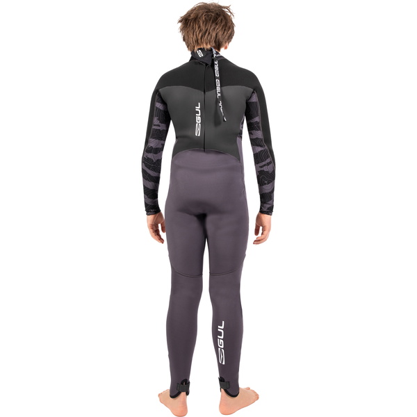 2026 Gul Junior Response 5/3mm Back Zip Våddragt RE1218-C1 - Charcoal /... Contour Camo